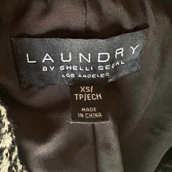 LAUNDRY BY SHELLI SEGAL 3/4 Sleeve Boucle Blazer Jacket Size:XS - Picture 6 of 10